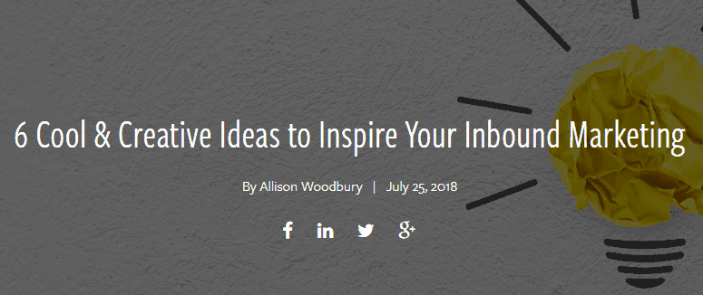 6 ideas geniales y creativas para inspirar tu marketing